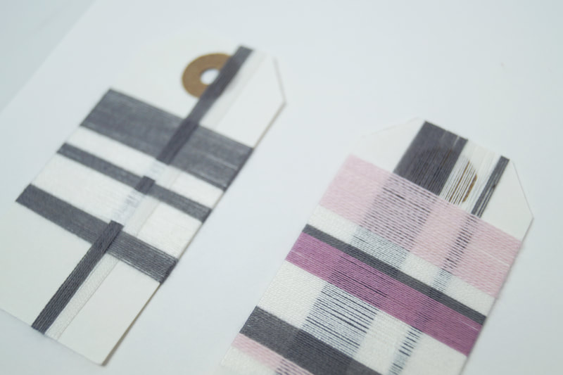 Pink/Grey/White Yarn Wrappings